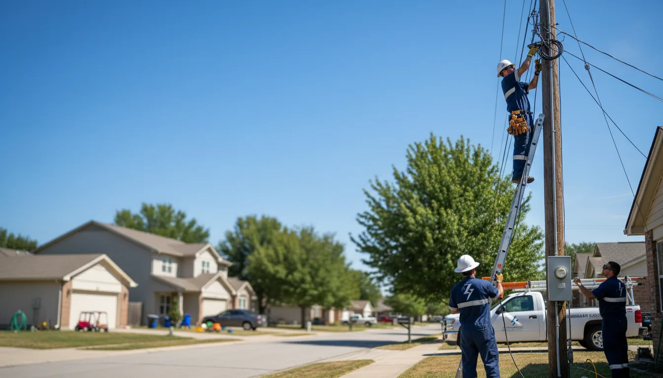 Residential electrician providing installation services in Belleville, IL